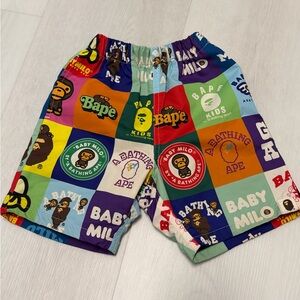 A Bathing Ape - BAPE Kids Multicolor Graphic Swim Shorts